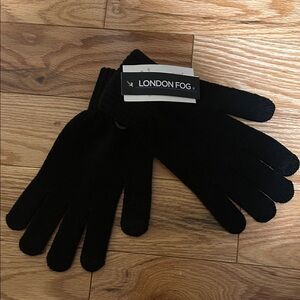 London Fog Classic Black Men's Gloves